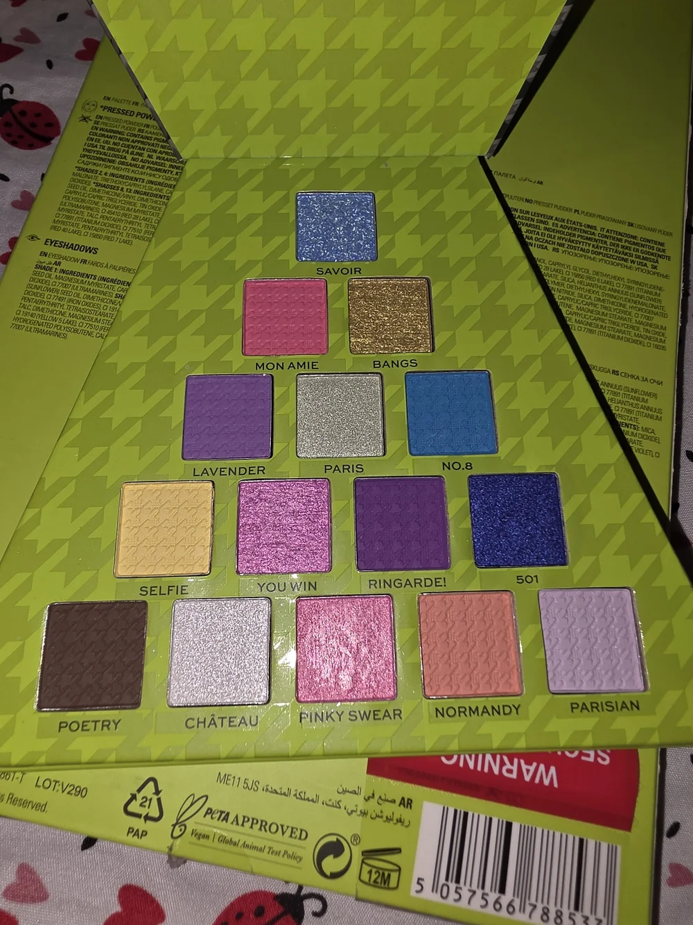 Revolution  Emily in Paris City of Love Bright Neon & Jewel Eyeshadow Palette